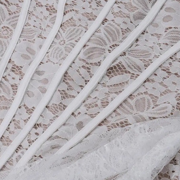 Bustier Lace High Stretch Mini Dress With Wrap
$97 $97| Size: Various - Picture 6 of 6